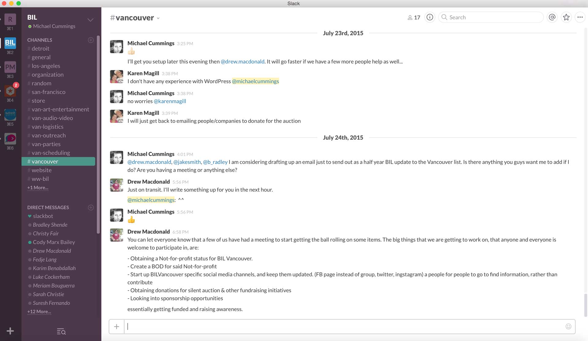BIL on Slack